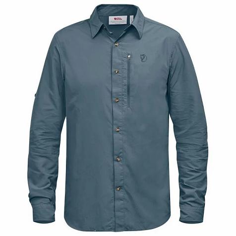 Fjallraven Men Abisko Shirts Blue PH39229 Philippines